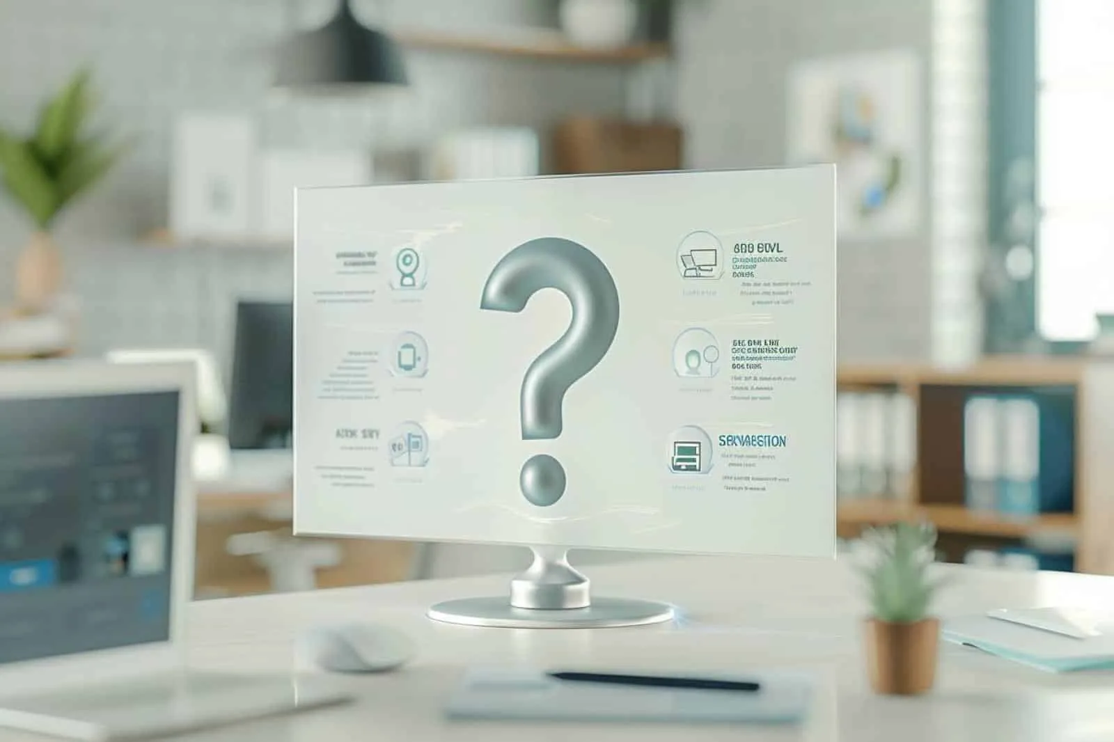 Professionnelle comparant des maquettes de diapositives PowerPoint sur son ordinateur avant de choisir une agence de création.