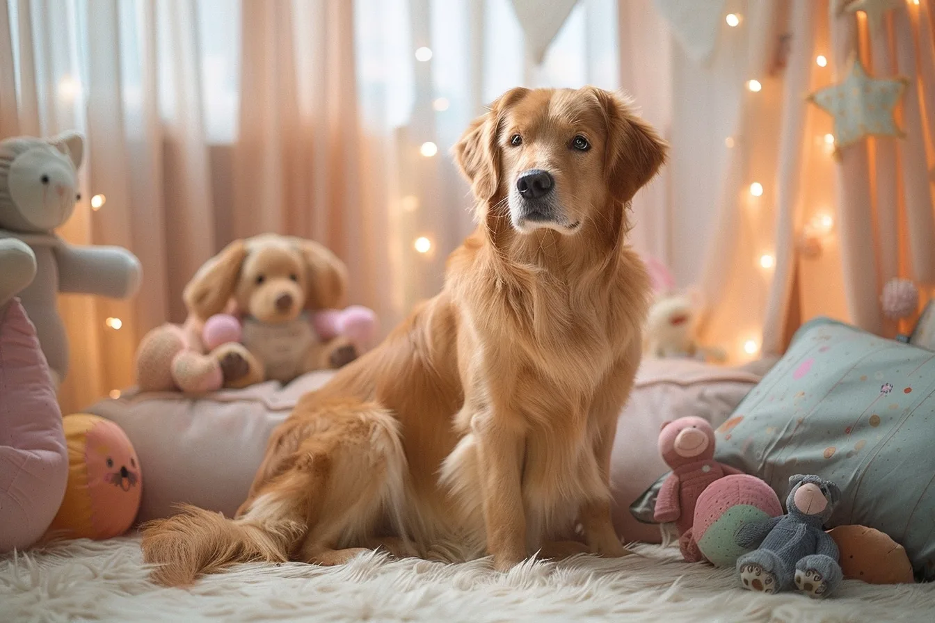 Une chienne détendue accompagnée par une professionnelle lors d'une séance de bien-être et de rééducation canine.