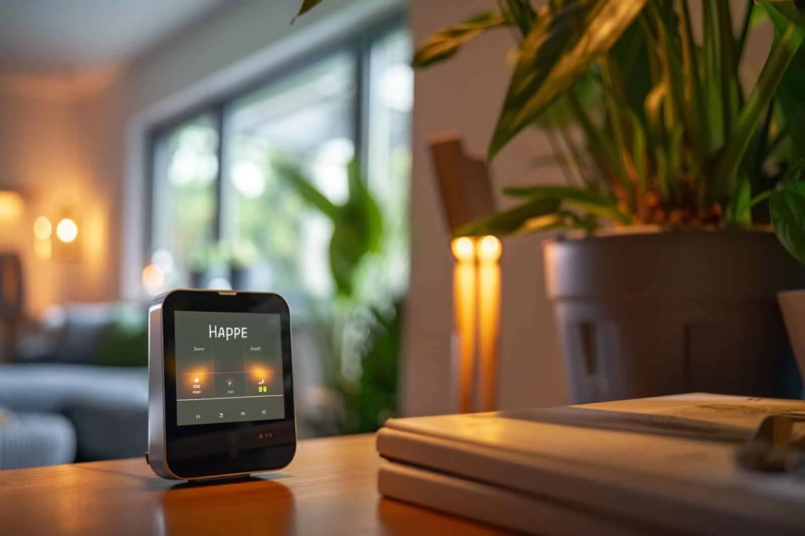 Compteur Linky et écran de téléphone symbolisant la gestion en ligne d’un contrat Happ-e by ENGIE.