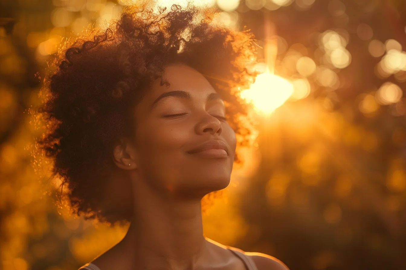 Photographe réalisant un portrait féminin en extérieur à l’ombre douce, avec un réflecteur blanc en lumière naturelle.