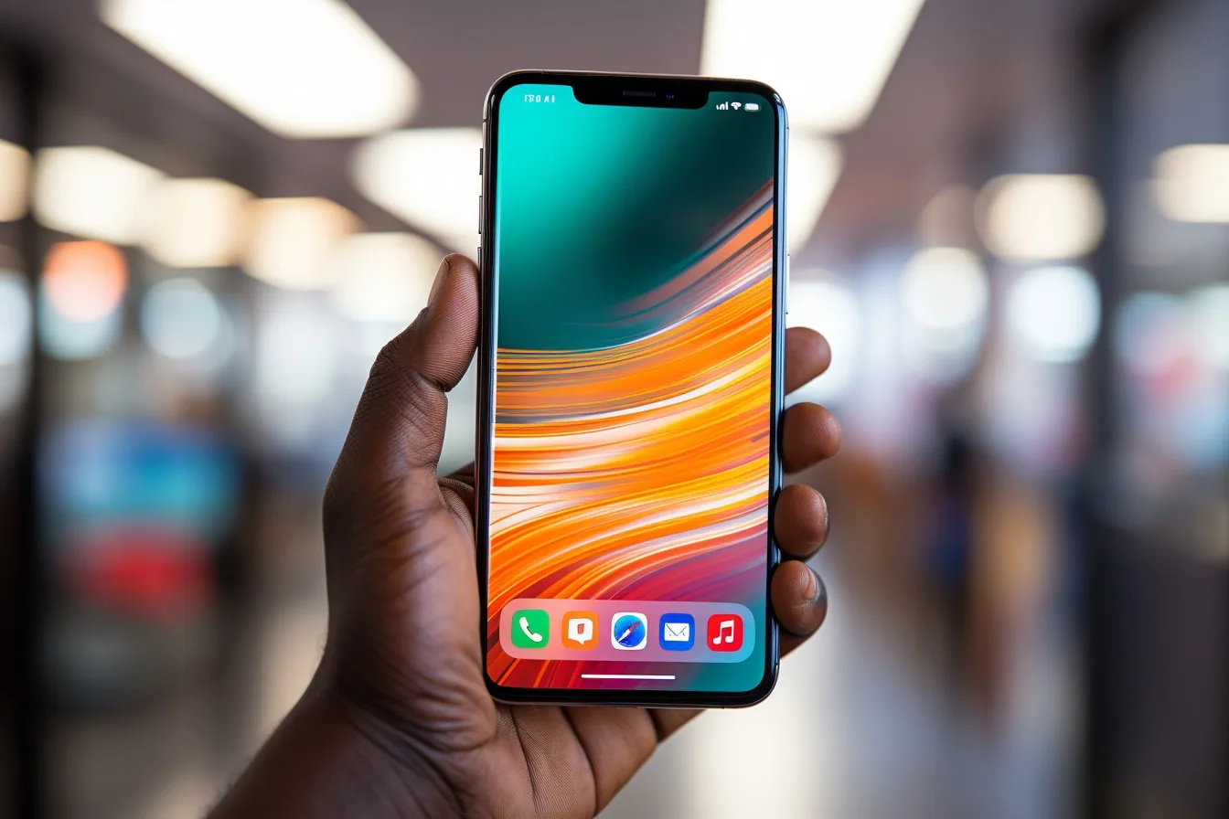 Une femme ajoute un nouveau numéro de téléphone à ses contacts pour discuter sur WhatsApp depuis son smartphone.