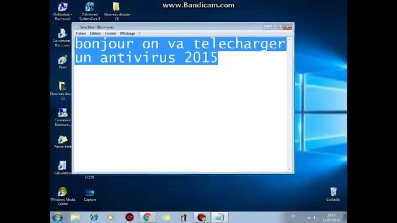 Ordinateur portable affichant une interface de sécurité antivirus avec bouclier de protection numérique.